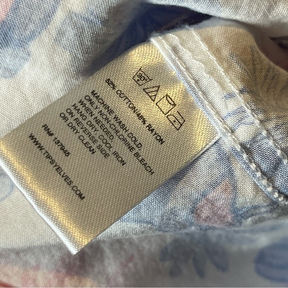 Tipsy Elves Bird Floral Hawaiian Shirt - Mens Size Small - Picture 10 of 10